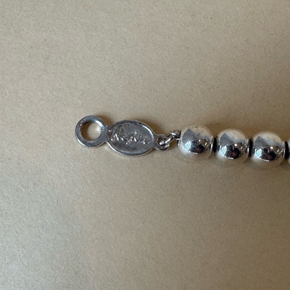 Napier vintage Silver Beaded Bracelet - Picture 3 of 3